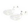 Les Trésors De Lily [H6160] - Boucles Argent 'Flora' argenté - 14 mm