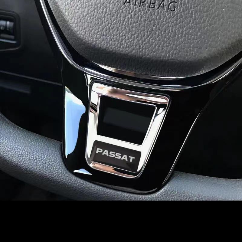 For VW 1pcs Steering Wheel Badge Emblem Stickers For Volkswagen Polo T5 Golf 7 Passat Magotan Touran Arteon Scirocco GTD GTI C