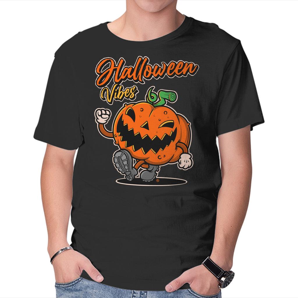 Unisex Crew Neck T-Shirt Halloween Retro Vibes Graphic Short Sleeve Casual Tee