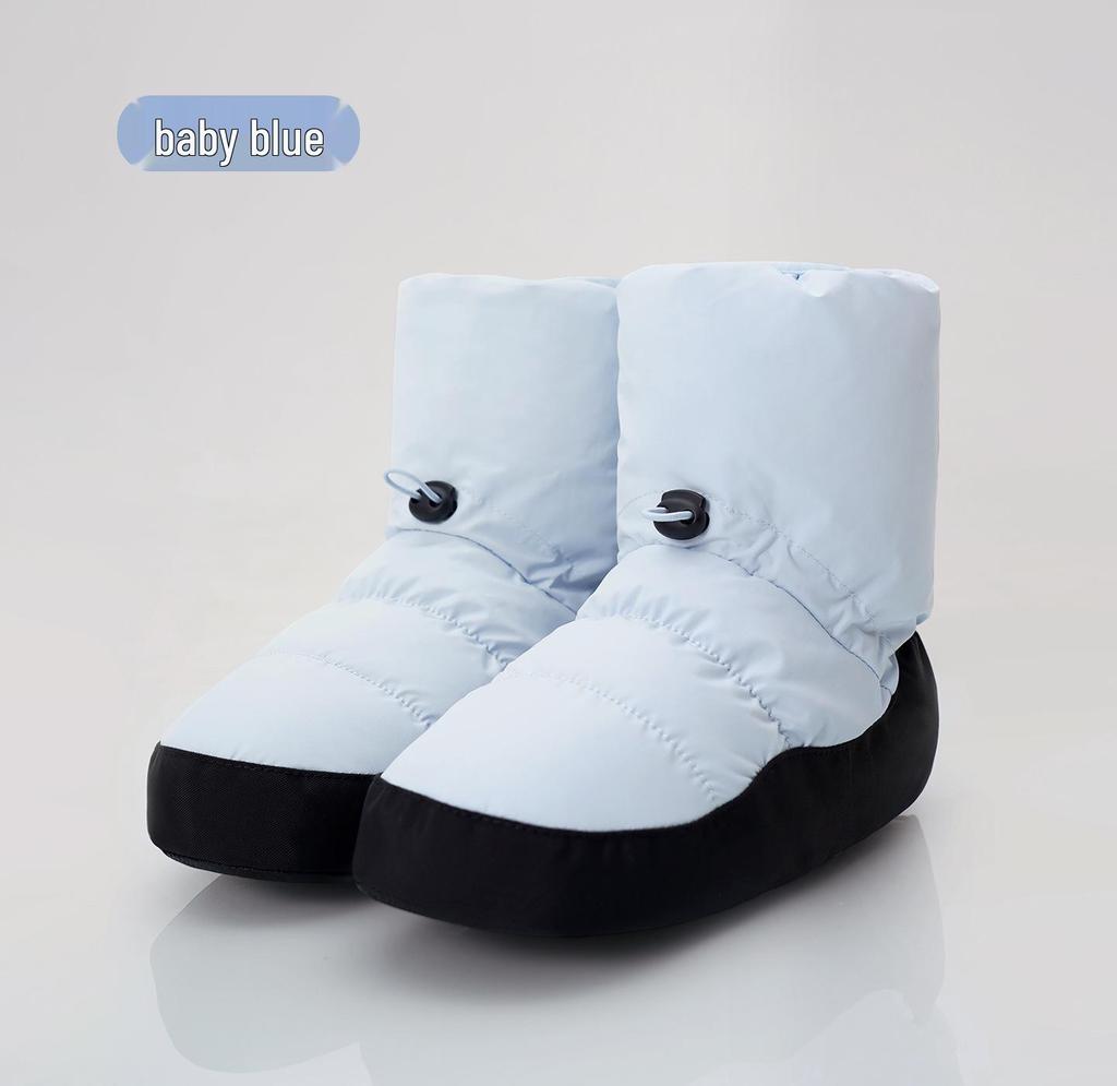 Women's Fleece Lined Ballet Warm-Up Boots - Autumn/Winter Practice Shoes for Dancers