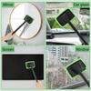 Car Windshield Cleaning Tool, Windshield Cleaner with 5 Reble Microfiber Pads and Extendable Handle, Auto Glass Wiper Kit for Interior/Exterior Dirty