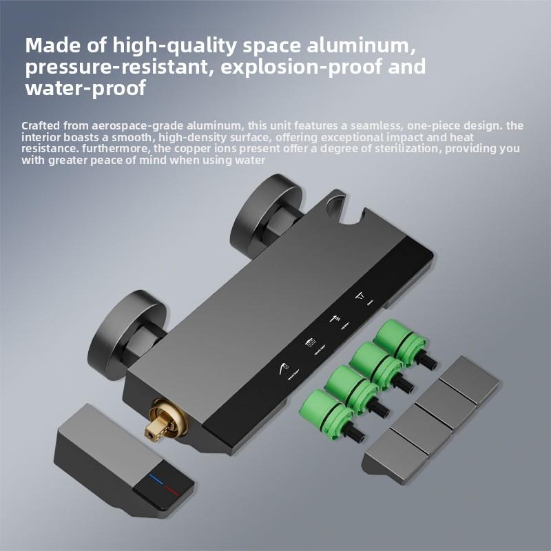 Bathroom Shower Set Piano Key Rainlfall Bath Showers System Set Apartment Bathtub Shower Faucet Full Set