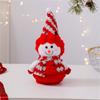 Festival Snowman Doll Ornament Plush Toy For Winter Parties Quality Cotton Plastic Materials Easy Setups Store Display