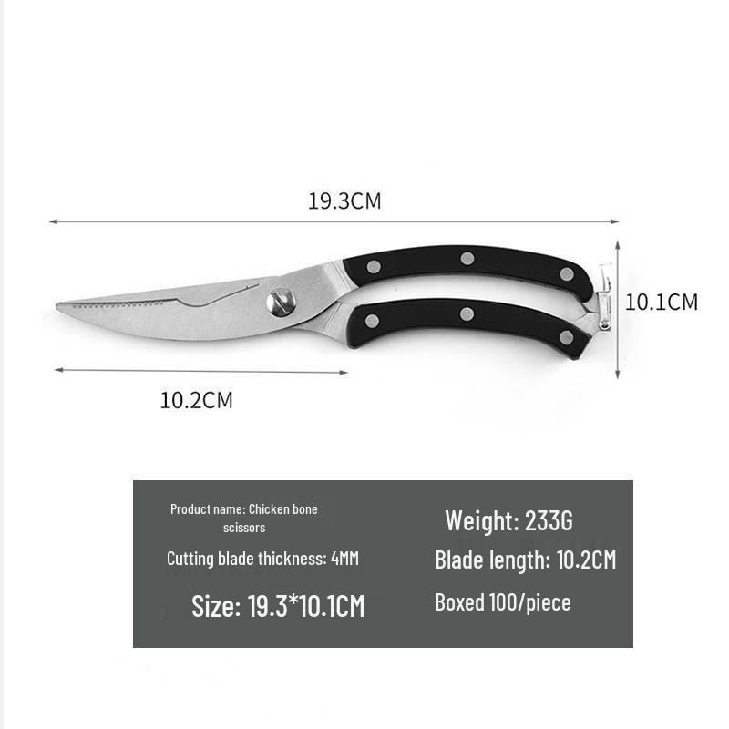 Multifunctional German Titanium Steel Kitchen Scissors for Poultry and Bones - Food Grade