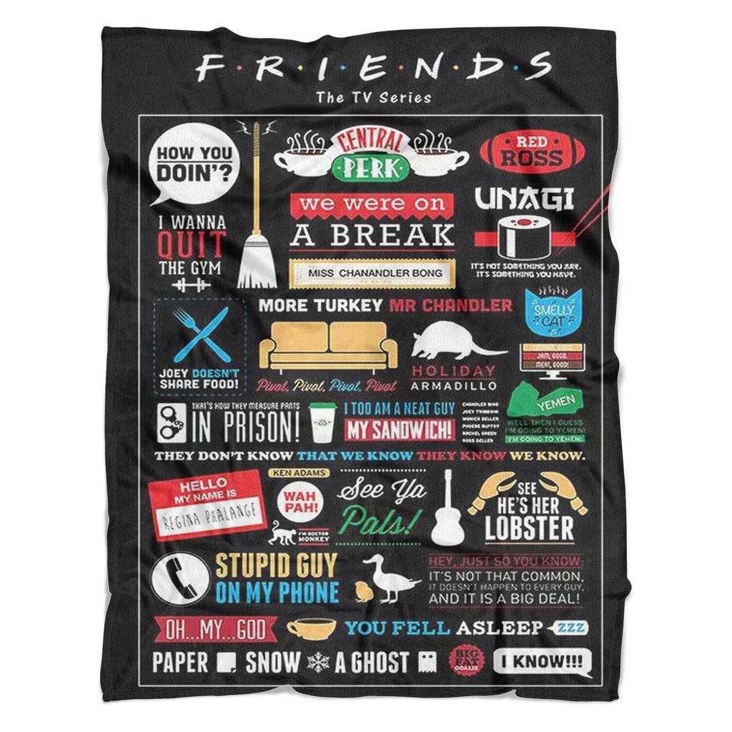 Giving Gifts As a Friend's Gesture Printed Blanket for Sofa Bed Travel Camping Living Room Office Conditioning Blanket