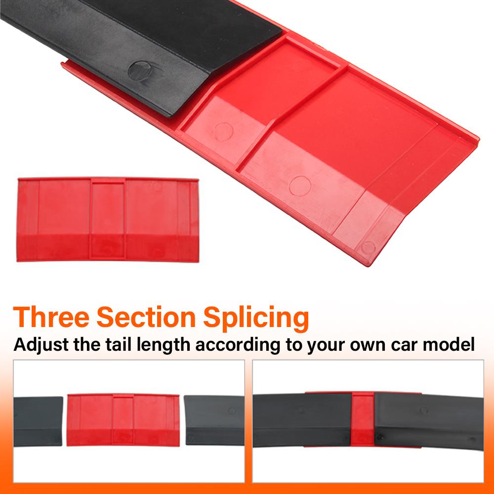 Car Universal Roof Spoiler Tail Universal Car Rear Wing Stick-on Perforated Trunk Spoiler Rear Wing Car Adaptations Tail