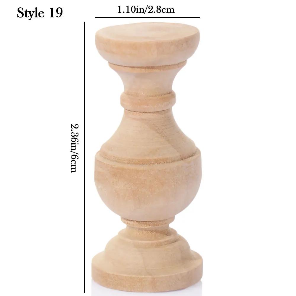 European Multi Styles Solid Wood Carved Furniture Foot Legs Cabinet Seat Feets Vintage Home Decoration Crafts Accessories