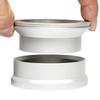 Metal Dosing Funnel Espresso Distributor Replacement,Coffee Cup for 54mm Portafilter , Argent