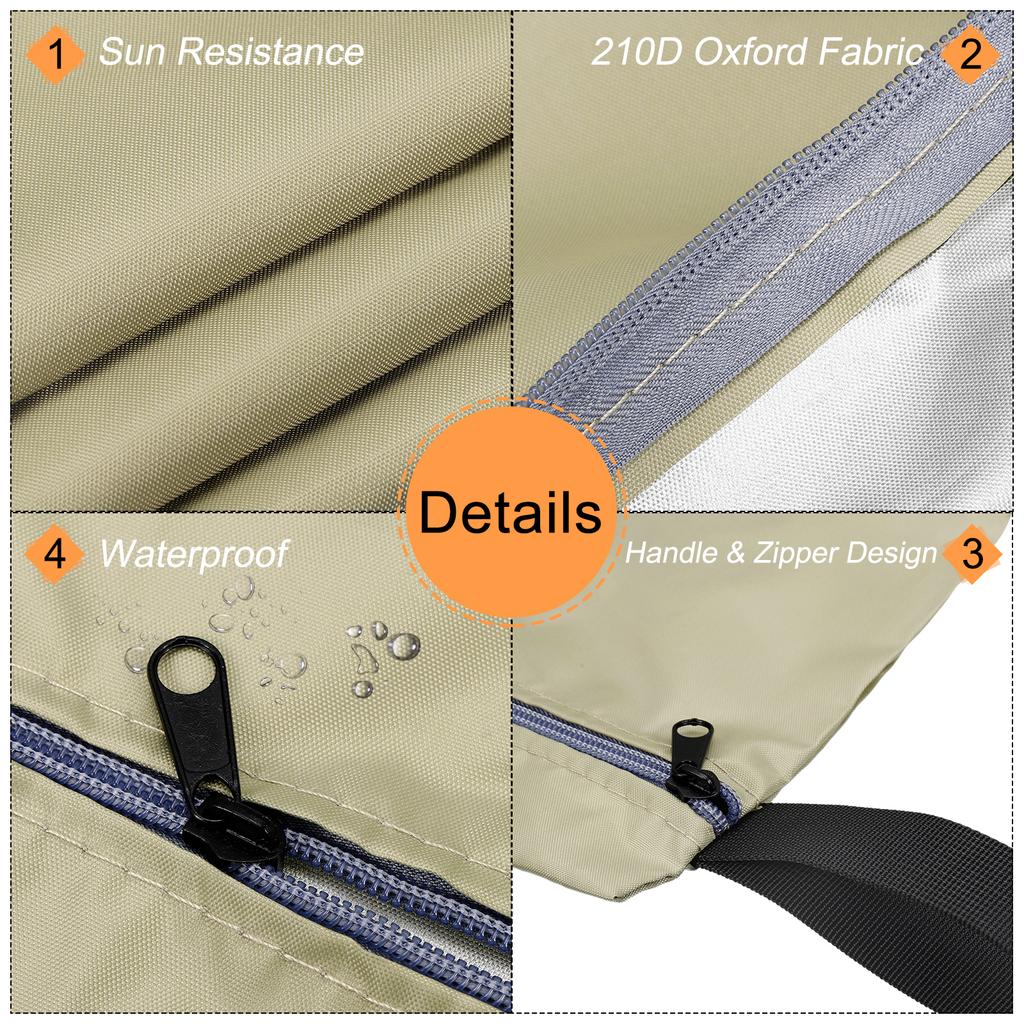 Wet Dry Bags with Handle Zippered Pockets 45 x 28 Inch Waterproof Reusable Cloth Oxford Laundry Bag for Wet Clothes, Bean Green