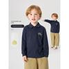 Right European Style Boys' T-Shirt, Simple Long-Sleeved Polo Shirt, New Spring and Autumn Children's Clothing, Boys' Base Shirt, Baby Top