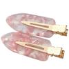 2Pcs Korean Style Anti-slip Teeth Hair Clip Acrylic Flat Seamless Hair Barrette Hair Accessories