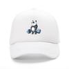Cartoon Panda Baseball Cap  Print Baseball Cap  Distressed Classic Flat  Hat  Soft Top Comfortable MoistureWicking Cap