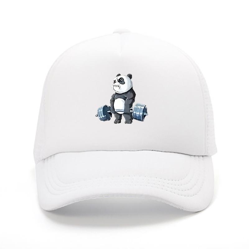 Cartoon Panda Baseball Cap Print Baseball Cap Distressed Classic Flat Hat Soft Top Comfortable MoistureWicking Cap