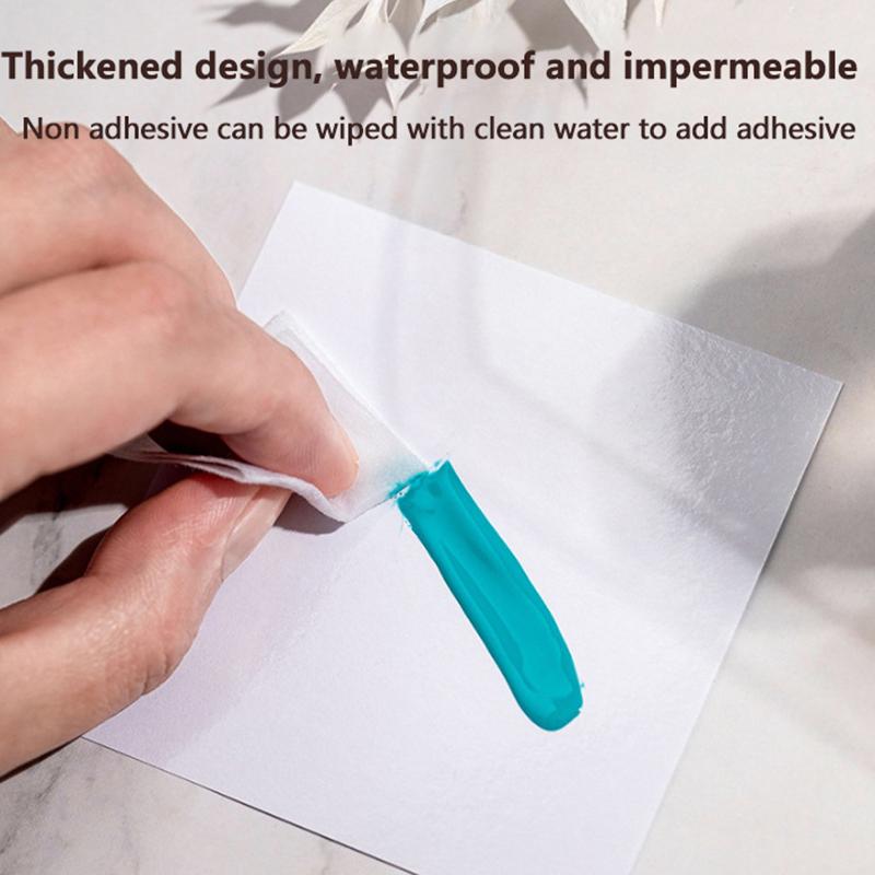 50 Stück Nagelgel-Palette Malwerkzeug Wasserdicht Nagellack Farbmischtablett Einweg Abreißbares Farbtonpapier Klebebuch