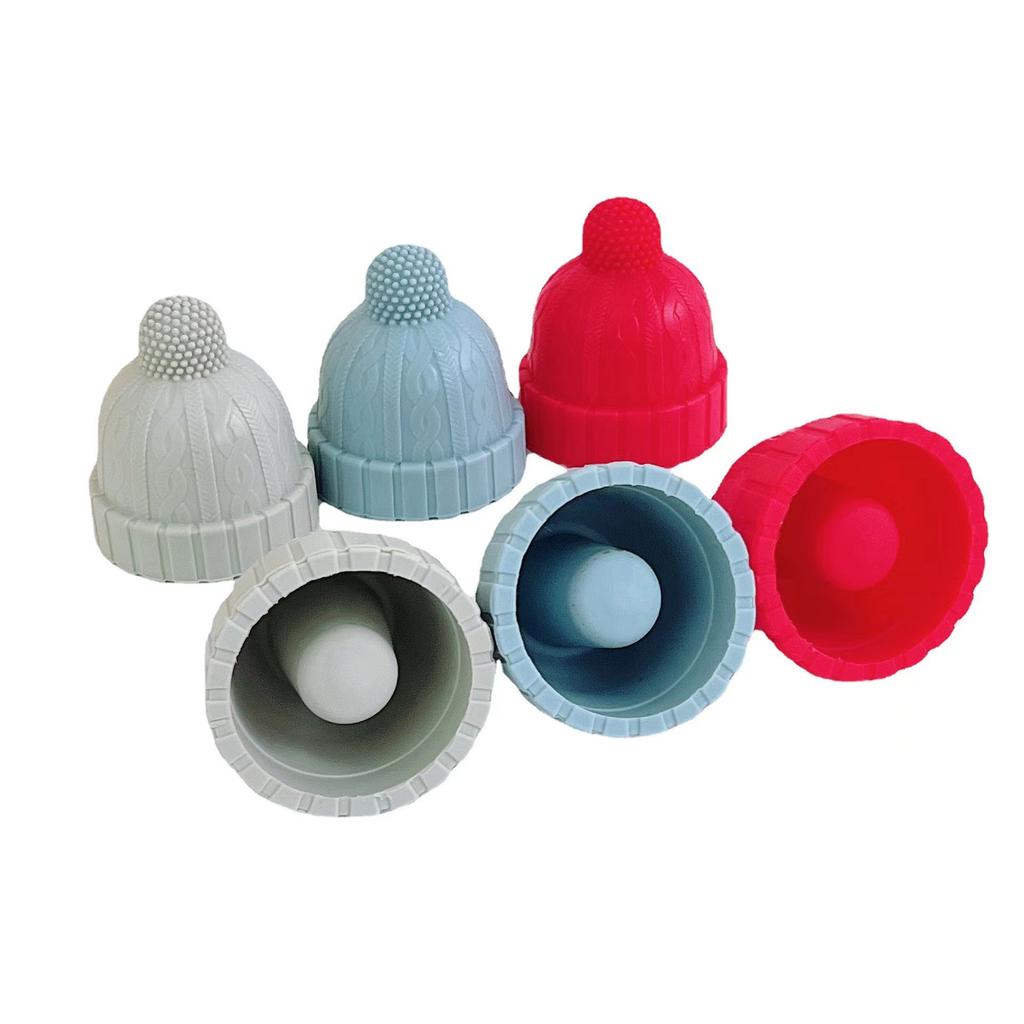 Silicone Wine Stoppers Bar Tools Christmas Wine Caps Reusable Saver Bottle Sealer Airtight Plug Safe Wine Cork Bar Accessories