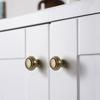 Ergonomic Solid Brass Drawer Pulls Easy Installation Antique Cabinets Handle Upgrades for French Door Dressers Cupboards