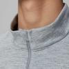 SAUCONY Stand Collar Fitted Comfortable Long Sleeve T-Shirt Men Tops Light-Flower-Gray SC2240129B-HS04