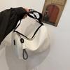 Stylish Casual White Black Blue Canvas Crossbody Bag For Women With Large Capacity