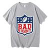 Bad Bunny Super Bowl 2026 T-shirt Summer Short Sleeve Unisex O-neck Tshirts Pure Cotton Unisex Aesthetic Streetwear Print Tees Tops