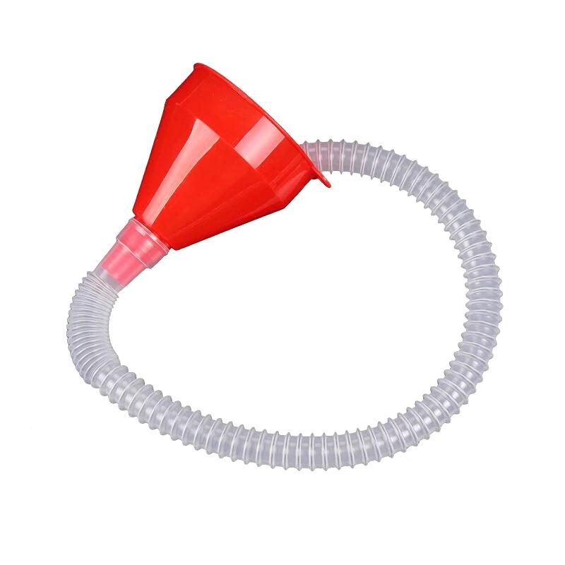 Car Refueling Funnel + Detachable Hose Gasoline Engine Oil Additive Motorcycle Farm Machine Use Convenient Anti-leakage Filler