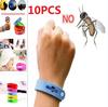10Pcs Eco Friendly Anti Mosquito Wristband Mosquito Insect Bugs Repellent Bracelet Safe For Children
