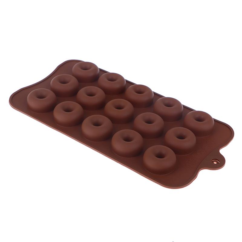 15 Hole Mini Cake Silicone Donuts Molds Diy Baking Pastry Cookie Chocolate Mold Muffin Cake Mould Dessert Handmade Kitchen Tools