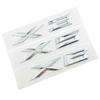 for BMW X1 X3 X5 X6 E83 F25 GT Accessories Styling 3D Chrome Logo Silver Tail Letter Plastic Emblem Badge Sticker Decoration