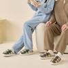 Platform Women Home Slippers Plush Warm Thick Bottom Slides Breathable Soft Non-slip Slippers Indoor Outdoor Men Casual Slippers