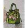 Ethnic style handmade embroidered bag wedding candy handbag middle-aged and elderly shopping mobile phone change bag mini handbag