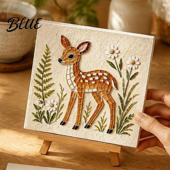 Christian Home Decor Animal Craft Art Kit Glass Mosaic DIY Sea 3D Forest Set
