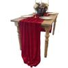 Machine Washable Velvet Table Runner Elegant Tablecloth 120x29inch for Weddings and Festival Event Table Furnishing
