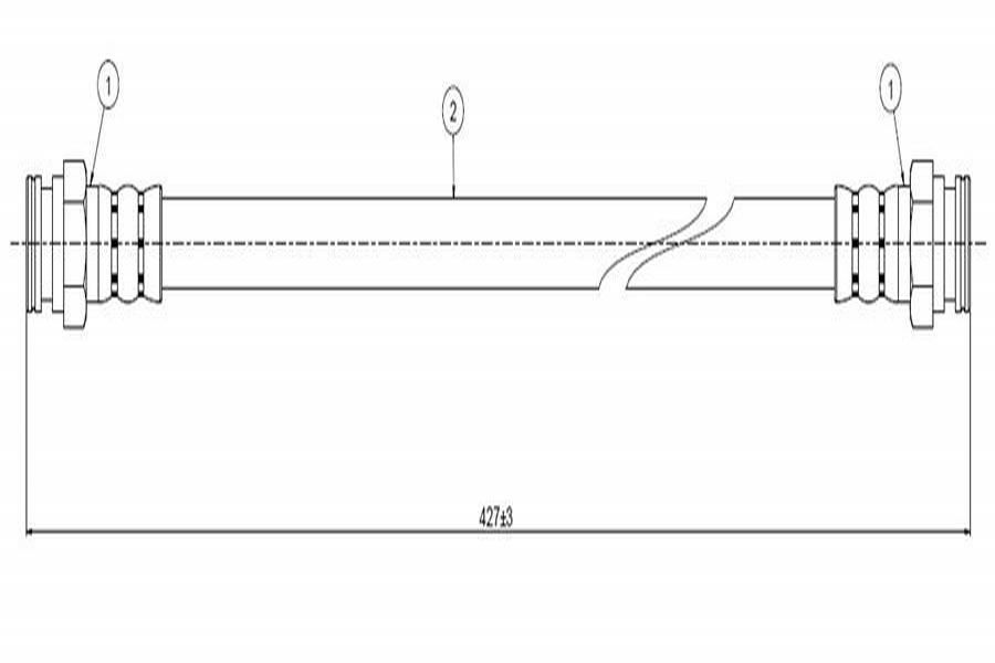 

Brake Hose Rear Spriinter 4 97 06 6K9611776 6K9611776