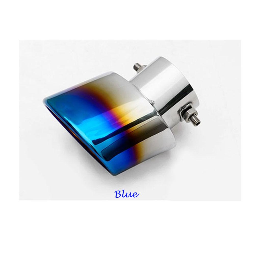 For Honda Fit Jazz 2014 2015 2016 2017 Car Styling Muffler End Black Pipe Dedicate Stainless Steel Exhaust Tip Tail Hoods Outlet