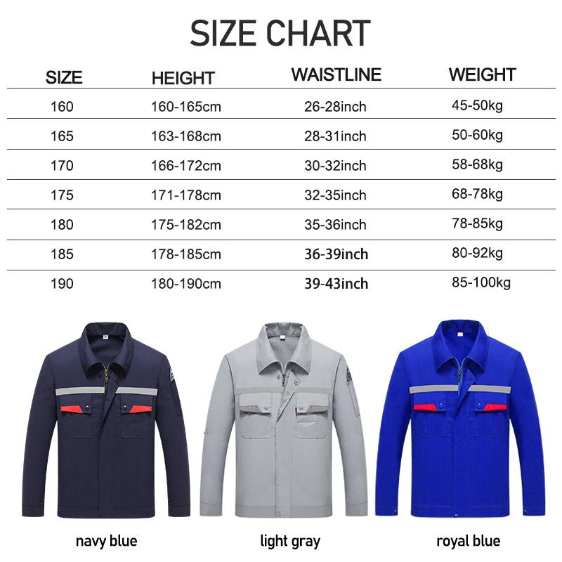 Factory Workwear Woman Construction Work Jacket Uniform Clothes Long Sleeve Work Suits for Men Workwear