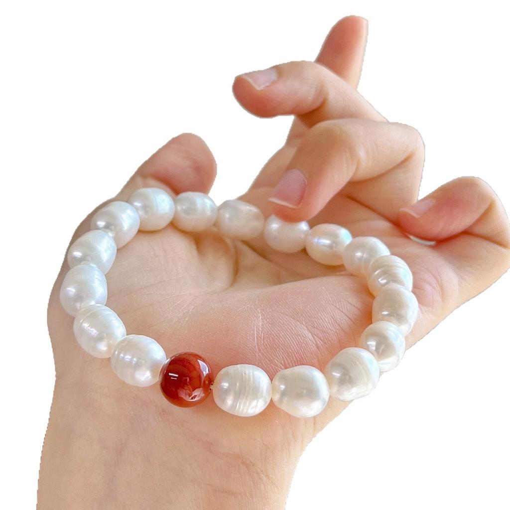 Natural Freshwater Pearl Nanhong Design Bracelet Bracelet.