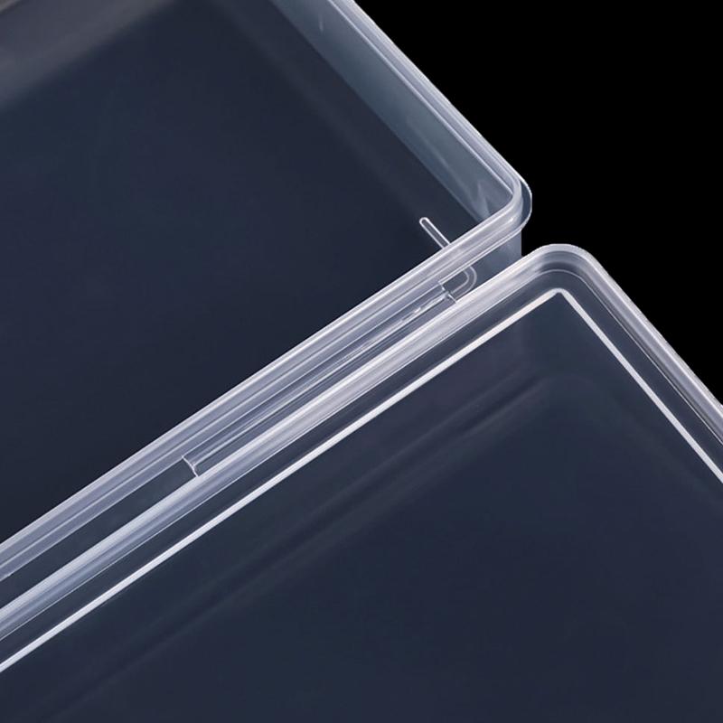 4 Grid Rectangular Independence Storage Box Plastic Transparent Box Can Be Used Alone Decorations Tools Classification