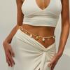 Conch Pearl Waist Chain Gold Color Bohemian Body Chain Creative Beads Belly Chain  Dress Decoration