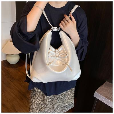Large Capacity Backpack 2025 New Trendy Fashion Versatile Messenger Bag Texture Soft Shoulder Bag