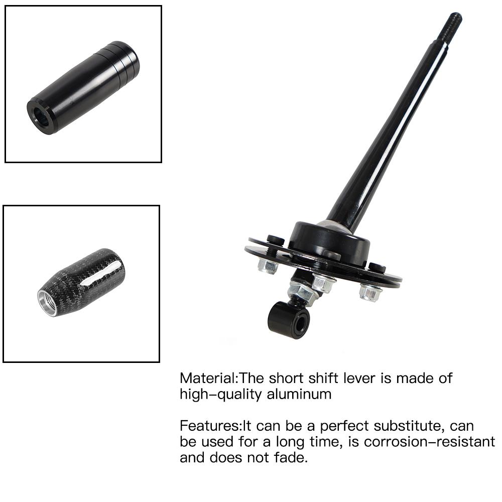 Adjustable 265mm Throw Short Shifter Lever Gear Knob Black For BMW 85-10 E30 E36 E46 E34 E39 Z3 SK-1001