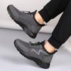 Fleece and Thickened Cloth Shoes, Men's Waterproof and Anti-slip Mid-soled Sports Shoes