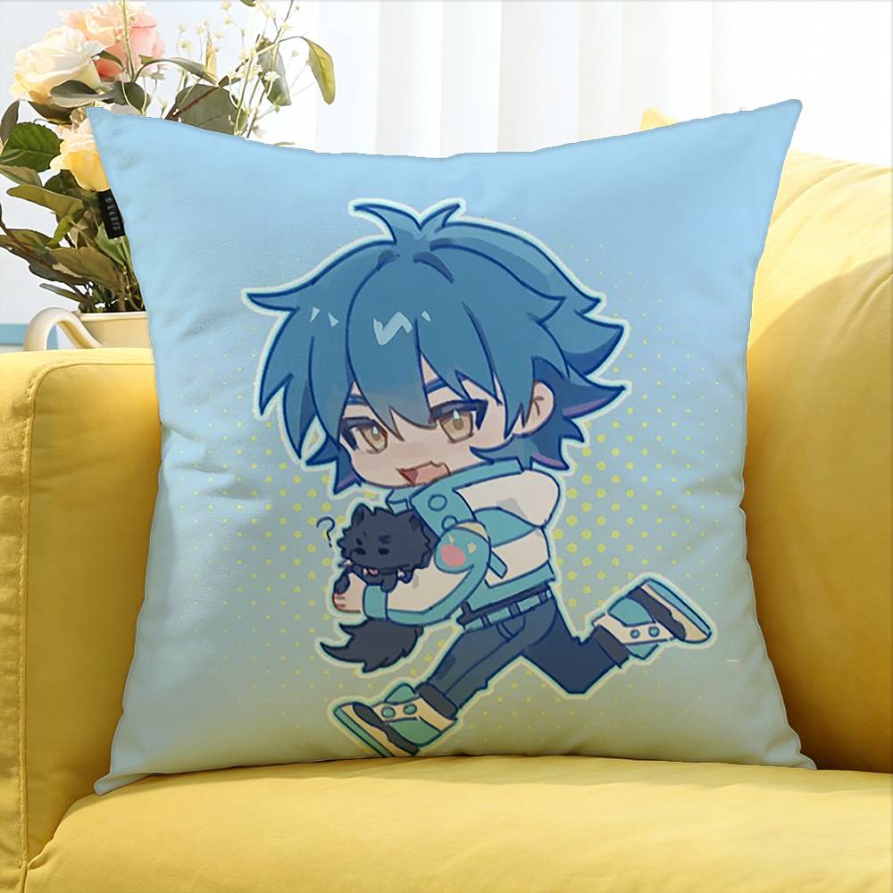 Game Dramatical Murder Aoba Seragaki World Various Sizes Square Pillow Case For Car Home Bedchamber Decor