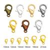 Gold/Silver/Antique Bronze Lobster Clasps (10-21mm) for DIY Bracelets and Necklaces