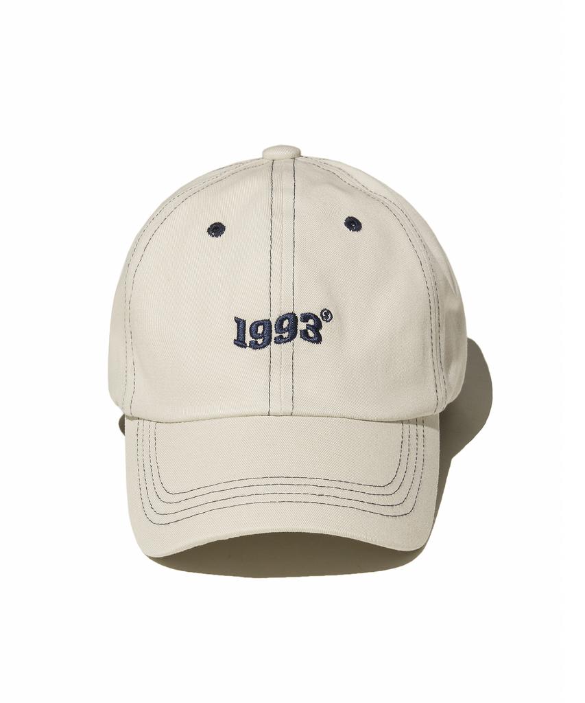1993STUDIO Wave Logo Ball Cap_Beige