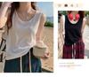Women's Yellow Cotton-Linen Camisole: 2025 Summer Sleeveless Vest, Loose Fit Slimming Base Layer Top