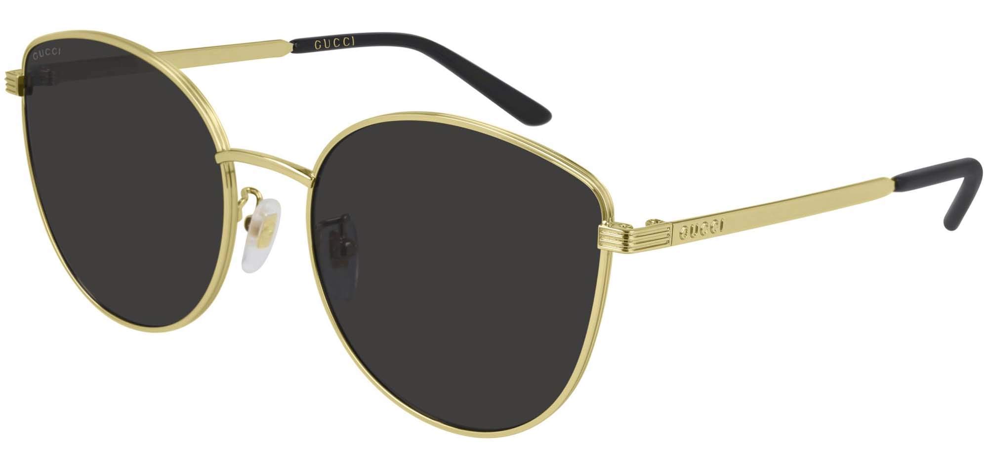 

Солнцезащитные очки Унисекс GG0807SA 001 Золотистый Серый [Gucci]