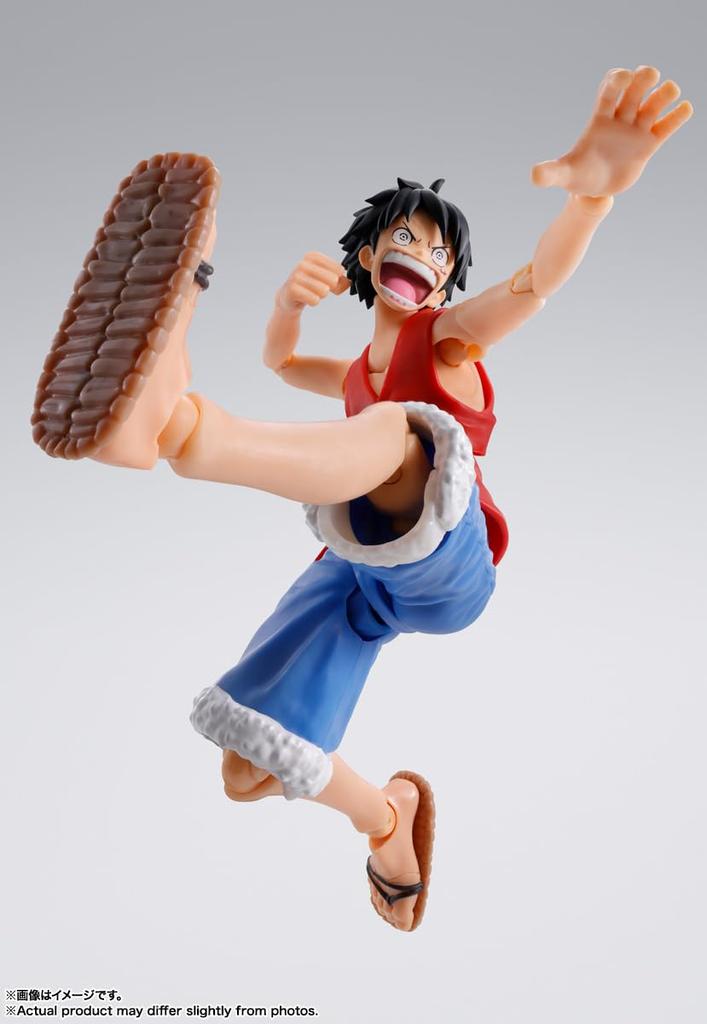 TAMASHII NATIONS ONE PIECE Monkey Luffy 145mm ζωγραφισμένη κινητή φιγούρα SHFiguarts D. -Περιπέτεια αυγής - Περίπου. ABS&PVC
