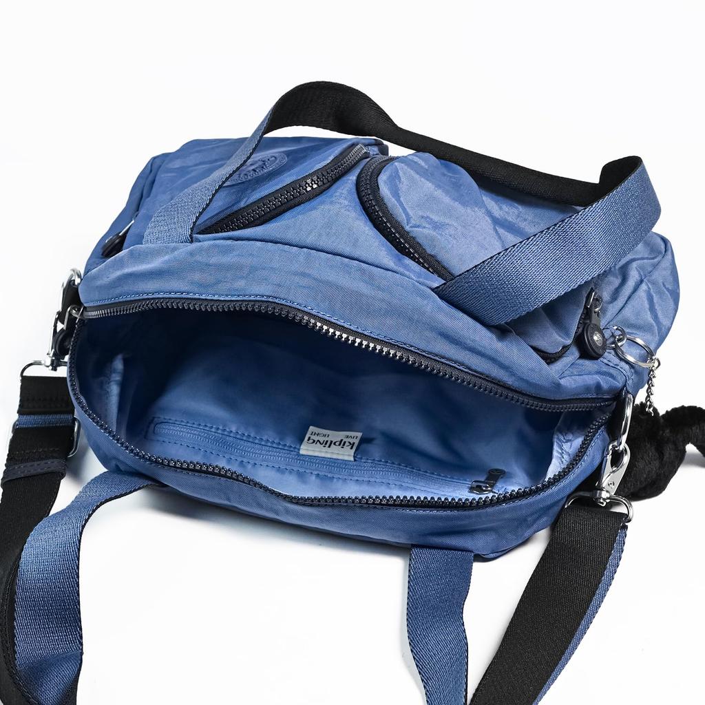 Kipling COOL DEFEA Boston Bag for Men and Women In Blue and KI284956V Love, [Used]