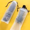 Umbrella Storage Bag Translucent Plastic Waterproof Anti-Dirty Umbrella Cover Reusable Portable Drawstring Bags Home Storage