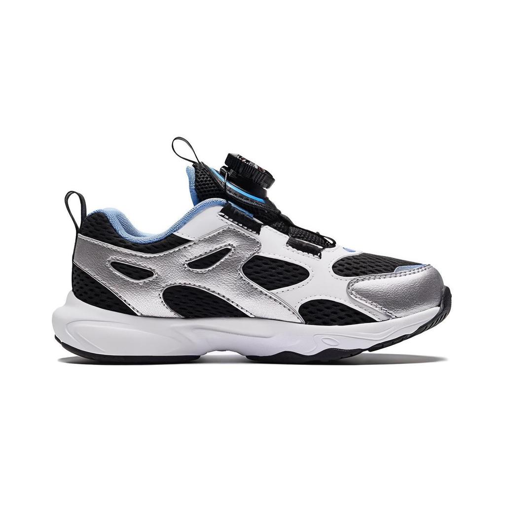 Anta Comfortable Shock Absorbing Wear Resistant Kids Casual Shoes Kids Sneakers Black Silver White A312429907-3