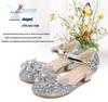 Girls' Golden Princess Shoes: Non-slip, Breathable Korean Style Sandals for Summer.